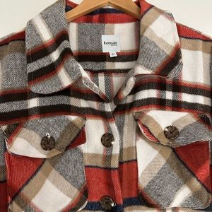 Kensie brand plaid flannel